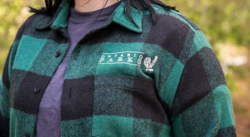 embroidery on flannel shirt